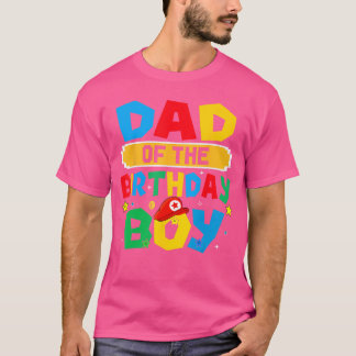 Dad Of The Birthday Boy Game Video Gaming Matching T Shirt