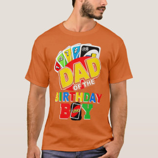 Dad of the Birthday Boy Uno Daddy Papa Father 1st T Shirt