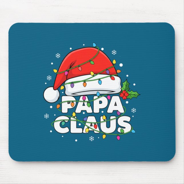 Dad Papa Claus Christmas Lights Family Matching Lo Musmatta (Framsidan)