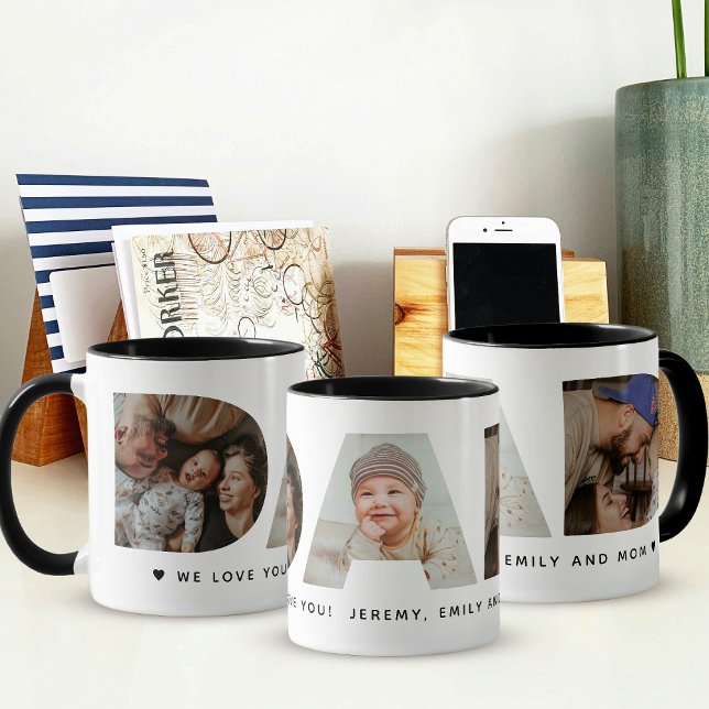 Dad Photo Father's day Collage Mug Mugg (Skapare uppladdad)