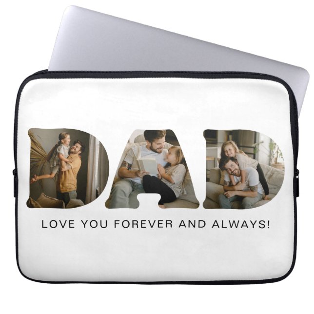 DAD Photo Letters Laptop Fodral (Framsidan)