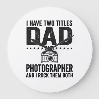 Dad Photographer Vintage Engraving Shirt Design_1 Stor Klocka
