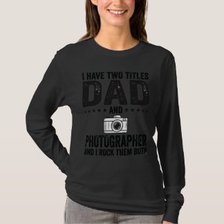 Dad Photographer Vintage Engraving Shirt Design_1 T