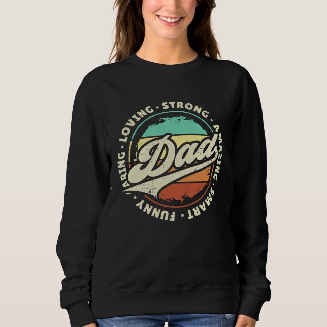 Dad Retro Sunset T Shirt (Framsida)