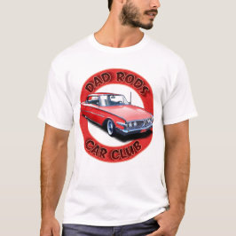 Dad Rods Car Club Red Ranger Car T-Shirt