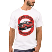 Dad Rods Car Club Röd Challenger T-Shirt