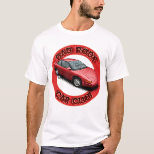Dad Rods Car Club Röd Saturn Coupe Bil T-Shirt