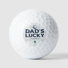 Dad’s Lucky Golf Ball Modern Golf Art