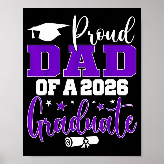 Dad senior 2026 proud dad of a class of 2026 poster (Framsidan)