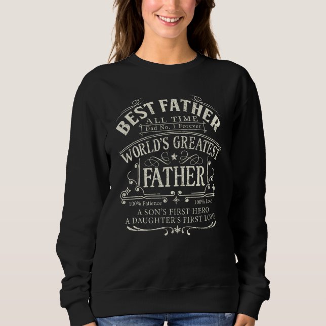 Dad Shirts for Men Best Father Greatest Fathers Da T Shirt (Framsida)