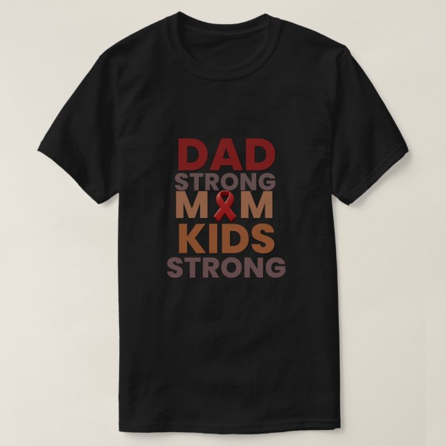  Dad Strong Cancer Awareness Shirt – Minimalist Su T (Design framsida)