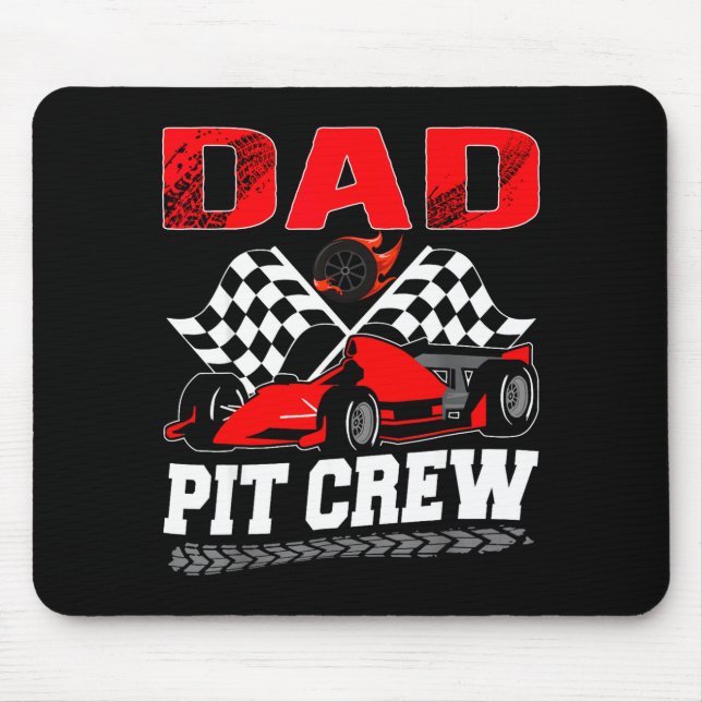 Dad T Crew Racing Family Race Car Birthday Boy  Musmatta (Framsidan)