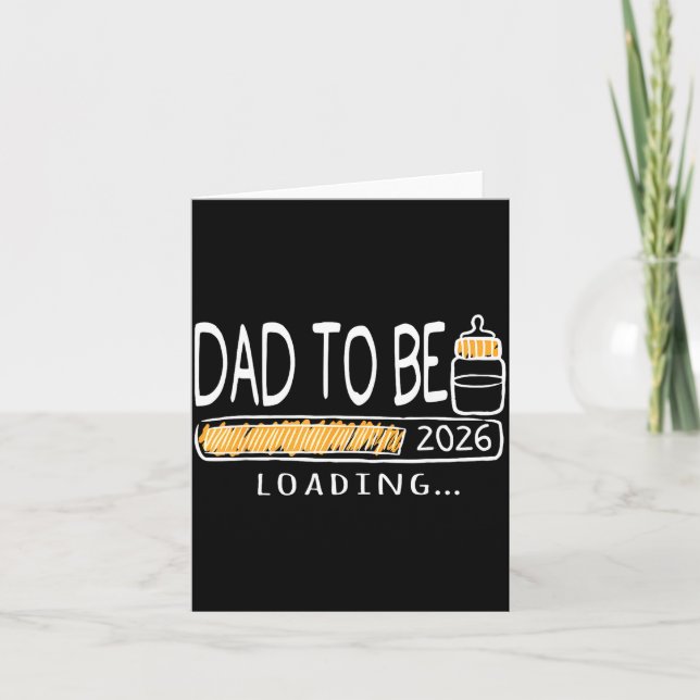 Dad To Be 2026 Loading Pregnancy Announcement New  Kort (Framsida)