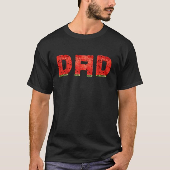 Dad Watermelon  Summer Melon Fruit Cool T Shirt (Framsida)