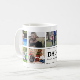 Dad You Are My World Custom Photo Collage Kaffemugg