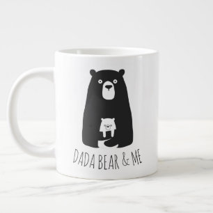 DADA BEAR & ME   Pappa Kids Dotter Son Dada Bear Jumbo Mugg