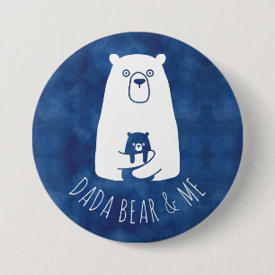 DADA BEAR & ME Pappa Kids Dotter Son Dada Bear Knapp