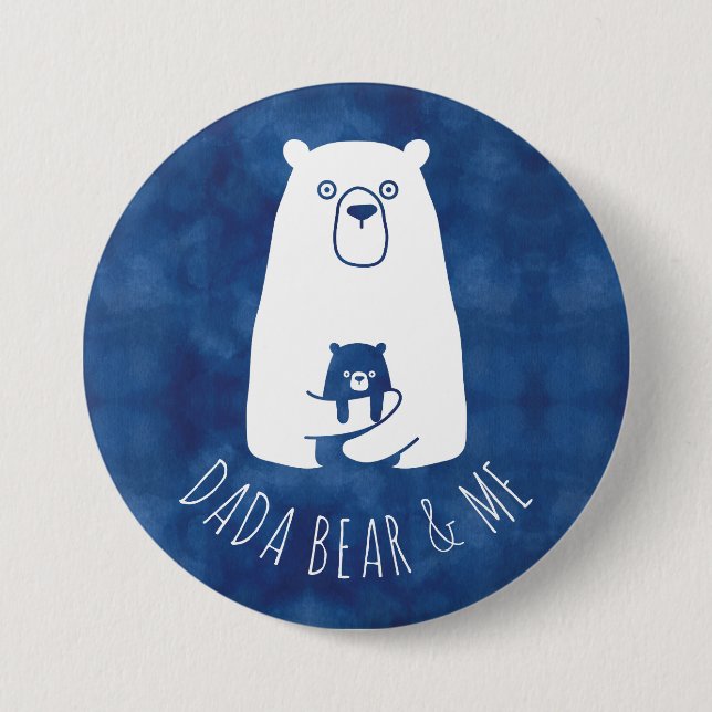 DADA BEAR & ME | Pappa Kids Dotter Son Dada Bear Knapp (Framsida)