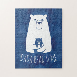 DADA BEAR & ME Pappa Kids Dotter Son Dada Bear Pussel