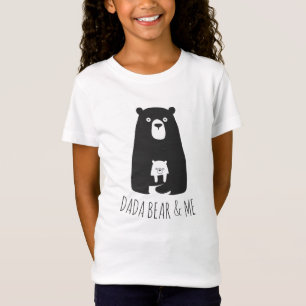 DADA BEAR & ME   Pappa Kids Dotter Son Dada Bear T Shirt
