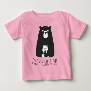 DADA BEAR & ME   Pappa Kids Dotter Son Dada Bear T Shirt