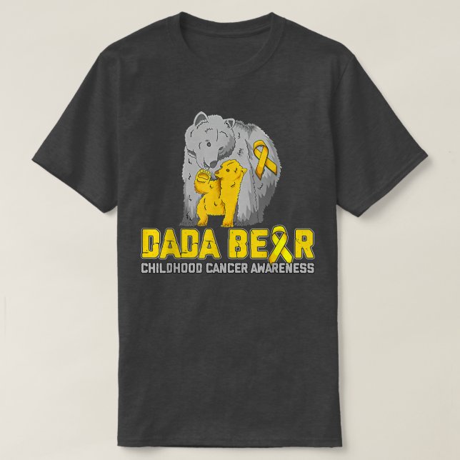 Dada Bear Support Childature Cancer Awareness T Shirt (Design framsida)