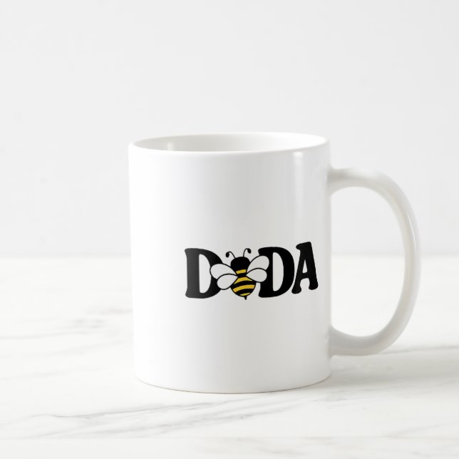 Dada Bee Cute Bieping 1:a Birthday Matching Fam Kaffemugg (Höger)