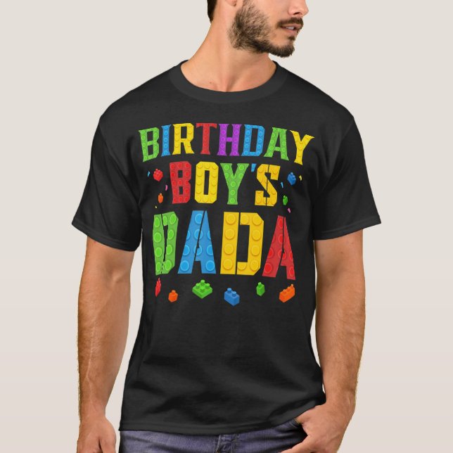 Dada Blocks Master Builder Brick Bu T Shirt (Framsida)