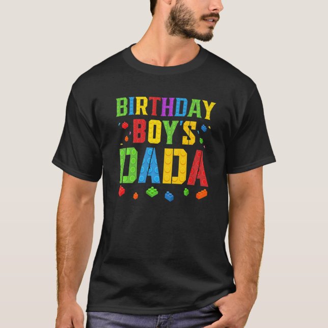 Dada Blocks Master Builder Brick Bu T Shirt (Framsida)