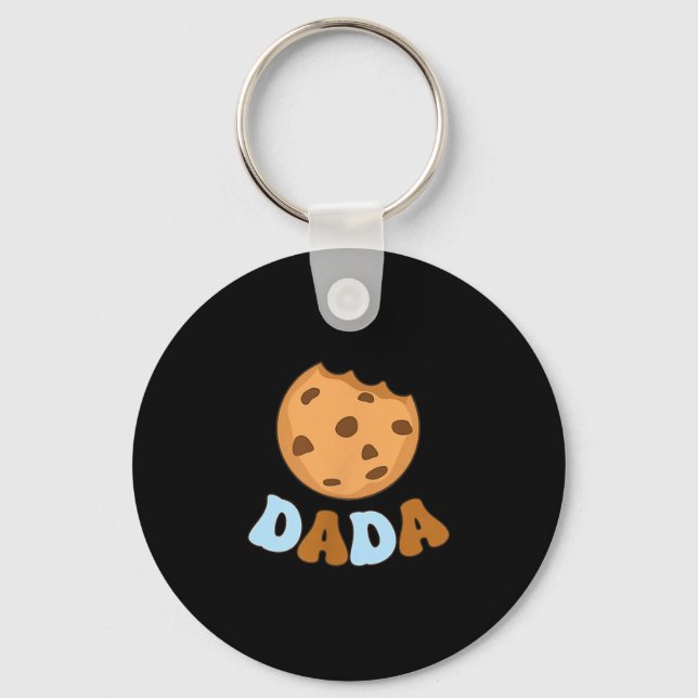 Dada Cookies Milk Sweet One 1st Birthday Family Ma Nyckelring (Framsida)
