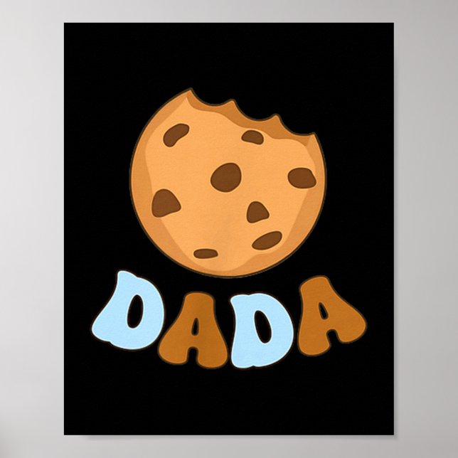 Dada Cookies Milk Sweet One 1st Birthday Family Ma Poster (Framsidan)