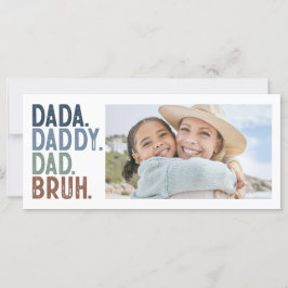 DADA DADDY PAPPA BRUH PHOTO FARS DAG-kort