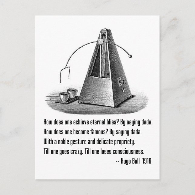 Dada definierad vykort (Framsida)