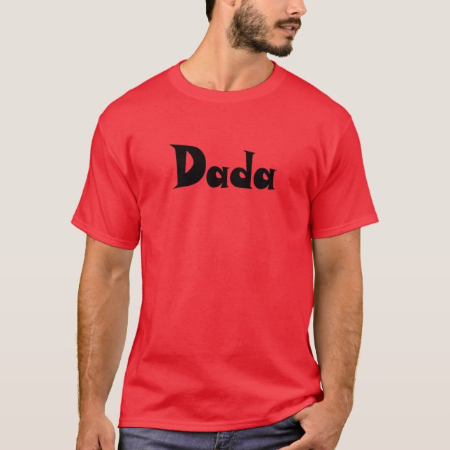 Dada Design Söt Font T Shirt (Framsida)