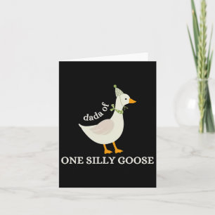 Dada ett Fånig Goose Pappa goose Fars dag Kort