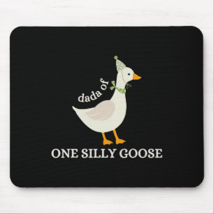 Dada ett Fånig Goose Pappa goose Fars dag Musmatta