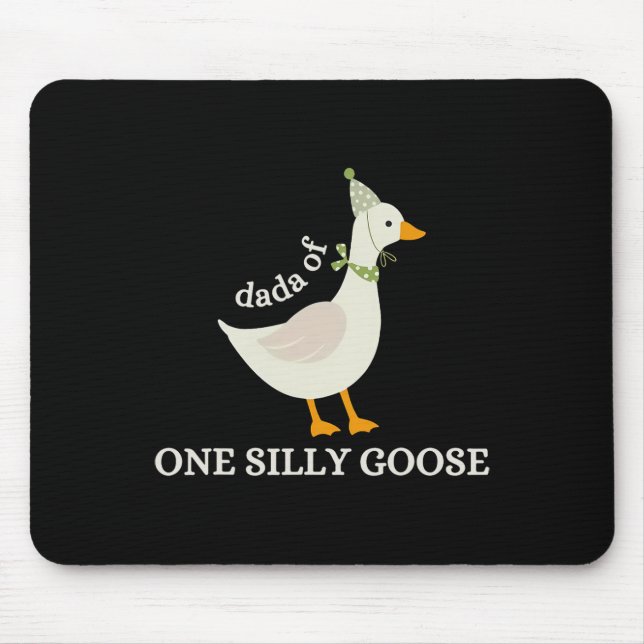 Dada ett Fånig Goose Pappa goose Fars dag Musmatta (Framsidan)
