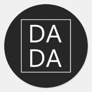 Dada First Fars dag New Mamma Family Runt Klistermärke