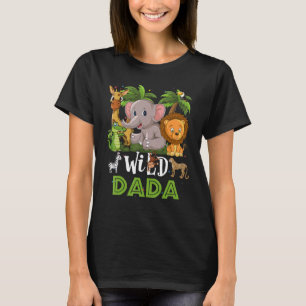 Dada från Vilden Zoo Birthday Safari Jungle Animal T Shirt