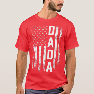 Dada Gift America Flag Gift For Men Fathers Day  T Shirt