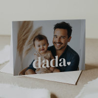 Dada Heart - Första fadersdags fotokort