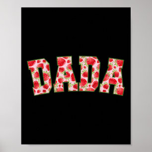 Dada i berrys första födelsedag jordgubbsfamiljen poster