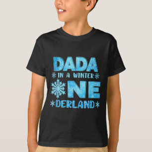 Dada i en vinter Onederland födelsedags tjej söt s T Shirt