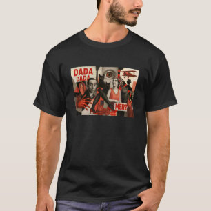 Dada-konst Inspirerad Katt Illustration - Rolig Sö T Shirt
