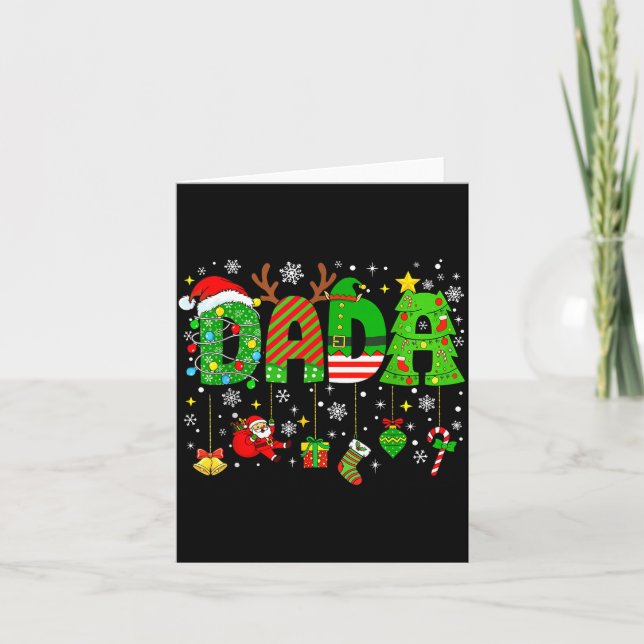 Dada Matching Funny Christmas Family Couple Xmas S Kort (Framsida)