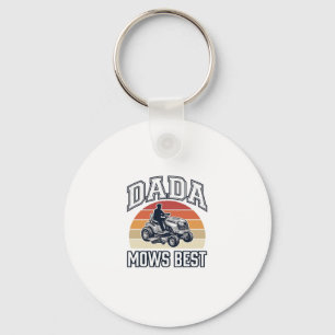 Dada Mows Best Vintage Gräsklippare Shirt Design_1 Nyckelring