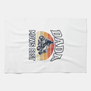 Dada Mows Best Vintage Gräsklippare Tröjd Design_1 Kökshandduk
