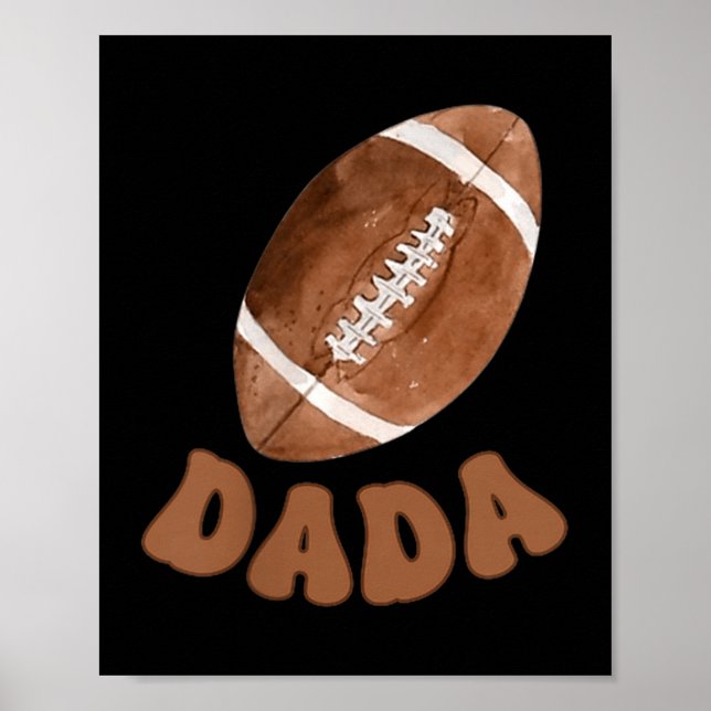 Dada Of The 1 Year Old Football First Birthday Boy Poster (Framsidan)