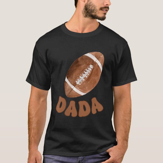 Dada Of The 1 Year Old Football First Birthday Boy T Shirt (Framsida)