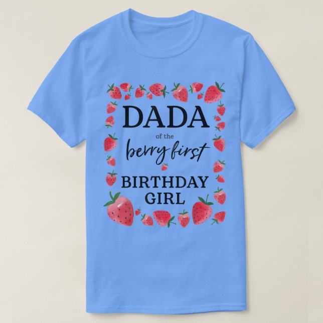 Dada of The Berry First Birthday Girl Sweet One St T Shirt (Design framsida)